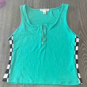 Blue/green shirt size Large